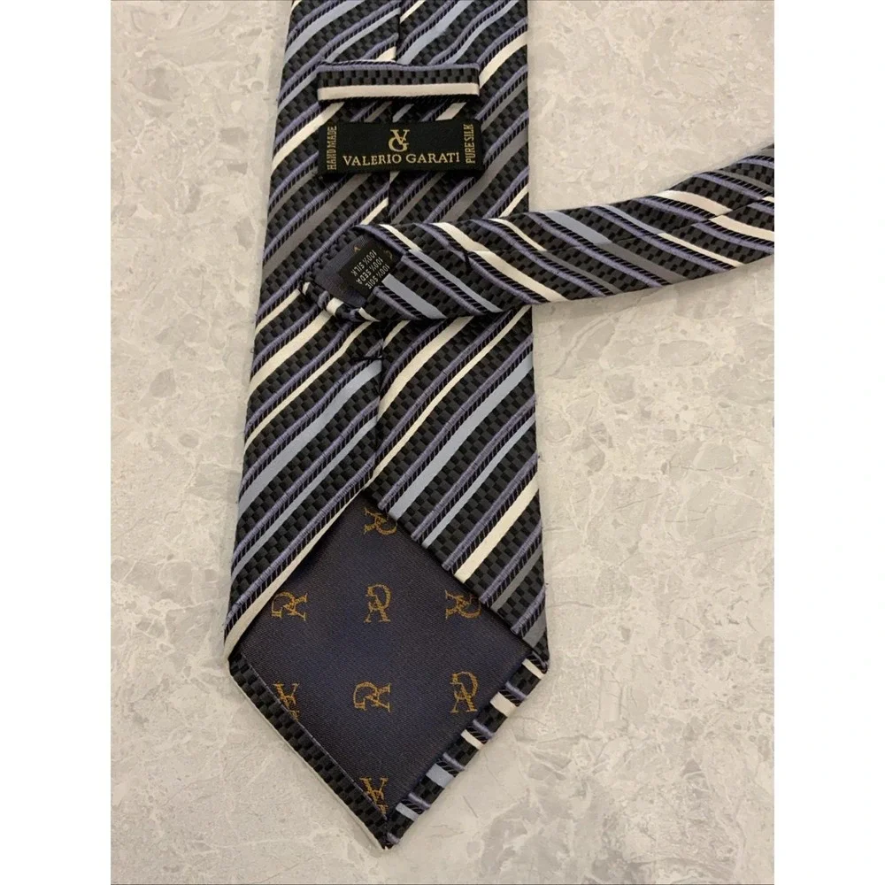 Valerio Garati Tie Hand Made 100% Pure Silk 4